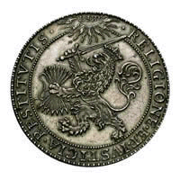 Voorzijde van een muntstuk uit 1619.